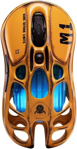 لوحة مفاتيح GravaStar Mercury K1 Pro وماوس M1 Pro - أصفر اللون in Kuwait