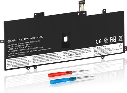 استبدال بطارية الكمبيوتر المحمول L18C4P71 L18M4P72 لجهاز Lenovo ThinkPad X1 Yoga 4th Gen / X1 Carbon 7th Gen 2019 8th Gen 2020 Series L18L4P71 L18M4P72 02DL005 02DL006 SB10K97643 in Kuwait