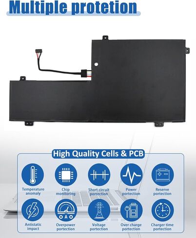 استبدال بطارية L18M3PFA L18D3PF2 لجهاز Lenovo Yoga C740-15IML C740-15 C740-15IML-81TD 81TD0040GE 81TD003YGE 81TD004GGE Series Notebook 5B10T83740 5B10W67258 60.3Wh 3 خلايا in Kuwait