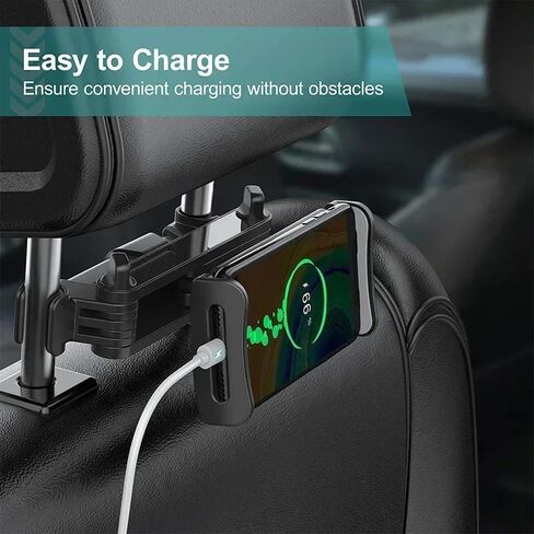 Universal Car Back Seat Headrest Mount Holder for iPad Air 1 2 4-11 Inch 360 Rotation Mini Tablet PC Auto Car Phone Holder Stand (Red) in Saudi Arabia