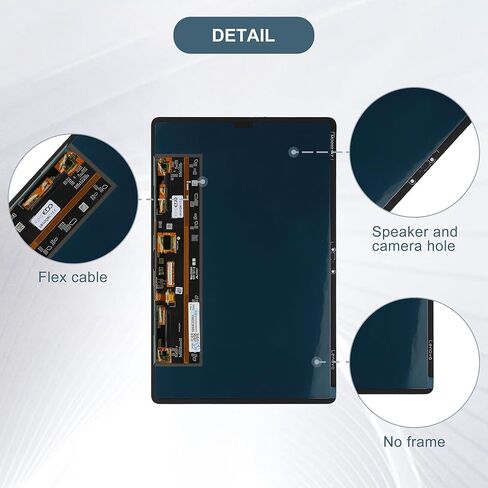 LCD Display Compatible with Replacement Lenovo Tab P11 Pro 11.5" 2020 TB-J706F Touch Screen Digitizer Assembly with Tools Black in Saudi Arabia