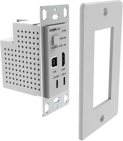 مجموعة جهاز إرسال واستقبال لوحة الحائط BZBGEAR 4K UHD 18 جيجابت في الثانية HDMI/USB-C/KVM حتى 230 قدمًا - BG-EXH-70UWP-W in Kuwait
