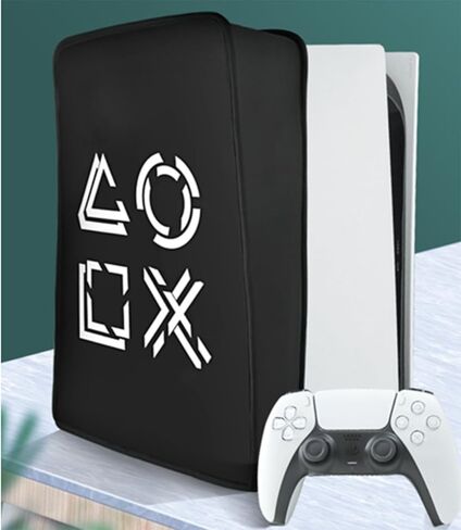 Console Cover for PS5 Console Protection Dust Cover PS5 Dustproof Anti-Scratch Anti-Fall Waterproof Protector Case for Sony PlayStation 5 dust Protection Sleeve in Saudi Arabia