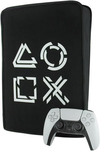 Console Cover for PS5 Console Protection Dust Cover PS5 Dustproof Anti-Scratch Anti-Fall Waterproof Protector Case for Sony PlayStation 5 dust Protection Sleeve in Saudi Arabia