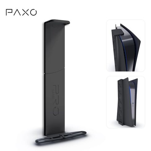 PAXO Stylish PS5 Wall Mount V2 for disc & Digital Version, Black - PlayStation 5 Wall Mount, PS5 Accessories/Wall Mount in Saudi Arabia