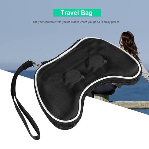 Ps4 Controller Case Ps4 Slim Carrying Case Black Shockproof Travel Bag Portable Storage Case for Playstation 4 PS4 Controller Gamepad Black in Saudi Arabia