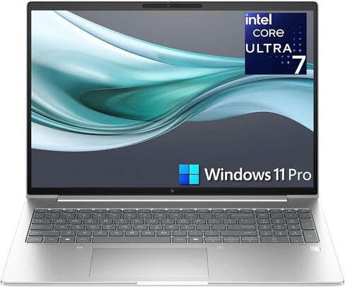 كمبيوتر HP EliteBook المحمول للأعمال مع Copilot AI، Intel Core Ultra 7 255U (12C/14T)، ذاكرة الوصول العشوائي DDR5 سعة 32 جيجابايت، 1 تيرابايت SSD، 16 بوصة FHD +، قارئ بصمات الأصابع، Thunderbolt 4، فضي، Windows 11 Pro in Saudi Arabia