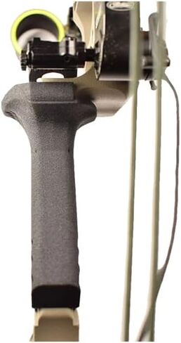 TOTAL PEEP Tech Grip V2.0، مقبض قوس من البولي يوريثان باللون الرمادي الداكن لأقواس ماثيوز، زاوية 0 درجة، متوافق مع اليد اليسرى واليمنى (يمين) in Kuwait