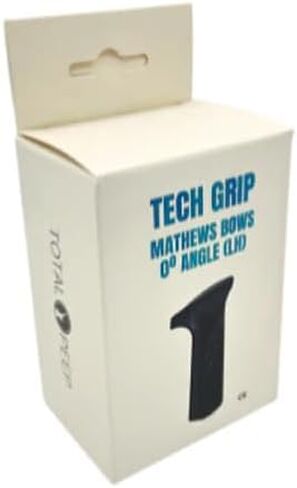TOTAL PEEP Tech Grip V2.0، مقبض قوس من البولي يوريثان باللون الرمادي الداكن لأقواس ماثيوز، زاوية 0 درجة، متوافق مع اليد اليسرى واليمنى (يمين) in Kuwait