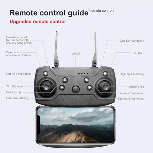 2026 FPV Drone with 1080P Dual HD Cameras Upgraded Version RC Quadcopter for Adults, Beginner WiFi RC Drone Live Video 2 in Saudi Arabia