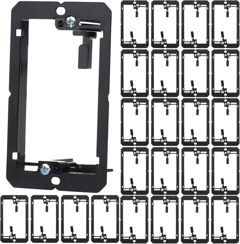 25Pack Low Voltage Mounting Bracket for Cable Management Adjustable Wall Plate Bracket for Home Theater, HDMI, Network Cables, Speaker Wires Fits Drywall, Gypsum Board, and Paneling with Pass Through in Kuwait