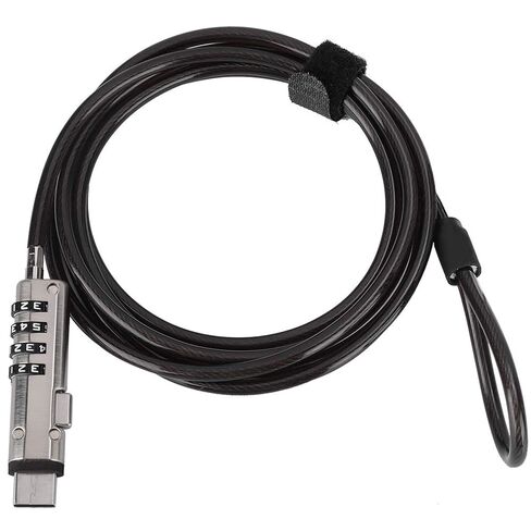 كابل قفل الكمبيوتر المحمول Dan&Dre USB Probook 445 G8 كابل قفل الكمبيوتر المحمول 4 كلمة مرور رقمية لفتح كابل الحماية ضد السرقة للكمبيوتر المحمول in Kuwait