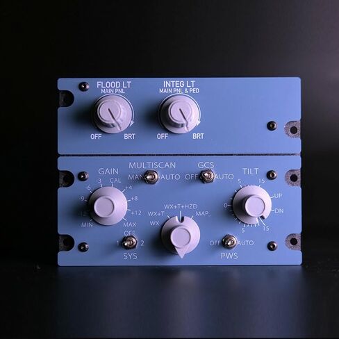 WOWOBONTOY Rowsfire A112 Flight Simulator Panel, 1:1 CKPT-LT+WXR-Radar for MSFS 2020/2024 & X-Plane 12, Compatible with A32X/A33X/A35X, Home Cockpit Hardware in Kuwait
