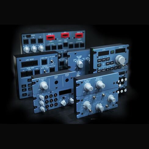 WOWOBONTOY Rowsfire A112 Flight Simulator Panel, 1:1 CKPT-LT+WXR-Radar for MSFS 2020/2024 & X-Plane 12, Compatible with A32X/A33X/A35X, Home Cockpit Hardware in Saudi Arabia