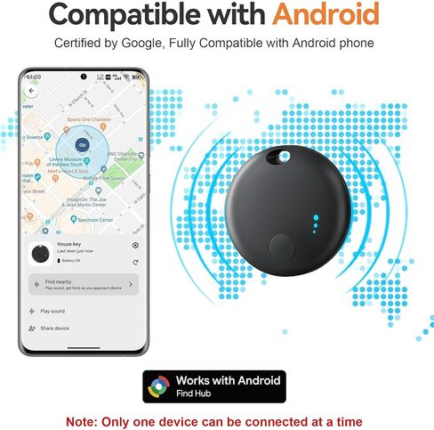 العلامات الذكية - 4 حزم Android، علامات تعقب الهواء لنظام Android، علامات Bluetooth الذكية، جهاز تعقب الأمتعة يعمل مع تطبيق Find Hub من Google، محدد موقع عناصر Key Finders للمفاتيح والمحافظ وحقائب السفر in Saudi Arabia