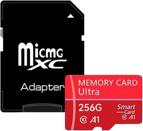 256GB Micro SD Card, Japanese Precision Manufacturing 4K Camera Pro, A2 V30 for Smartphone, Gopro, Action Cams, 4K UHD Video Recording, R/W up to 30/30 MB/s, with Adapter(Red) in Saudi Arabia