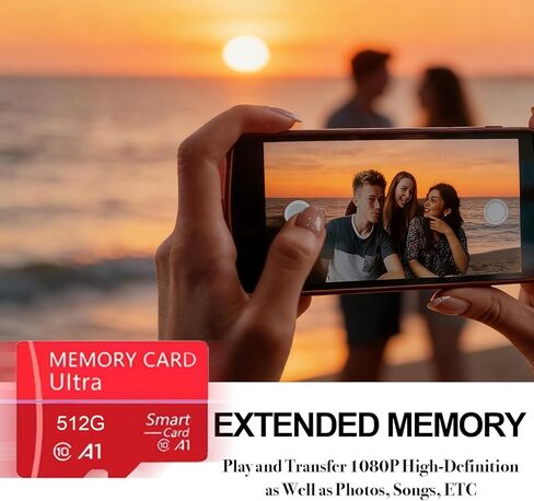 256GB Micro SD Card, Japanese Precision Manufacturing 4K Camera Pro, A2 V30 for Smartphone, Gopro, Action Cams, 4K UHD Video Recording, R/W up to 30/30 MB/s, with Adapter(Red) in Saudi Arabia