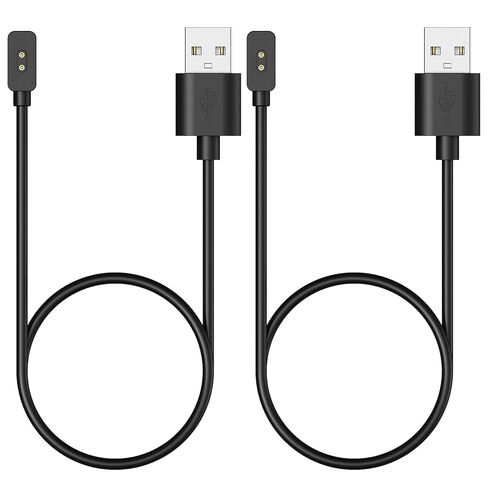 MoKo 2 Pack Charger Compatible with Xiaomi Smart Band 10/9/8/Redmi Watch 5/5 Active/Lite/4/3 Active/Redmi Smart Band 2, Magnetic Charging Dock with 3.3ft/1m USB Charging Cable, Black in Saudi Arabia