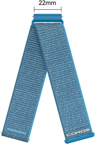 COROS APEX 4 Nylon Band 22mm (Blue, 22mm) - Only compatible with PACE 4/APEX Pro/APEX 2 Pro/PACE 3/APEX 46mm/PACE Pro/APEX 4 (42mm) in Saudi Arabia