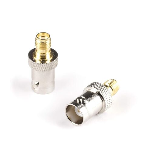 Cimple Co Gold SMA أنثى إلى BNC Male Adapter - 10 Pack Acpler - Male to Female Coansial (RF) ، متوافق مع RF ، SDI ، HD -SDI ، CCTGV ، الكاميرا in Saudi Arabia