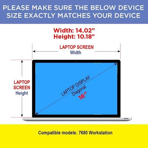 Matte Anti Glare Screen Protector for Dell Precision 16 inch 7680 Workstation 2 Pack in Saudi Arabia