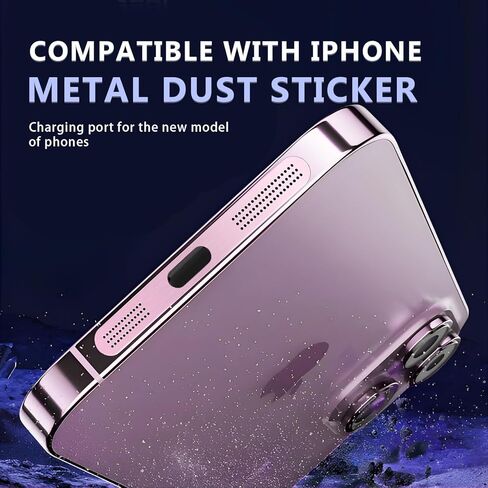 ملحقات MysticHome لهاتف iPhone 17/16 Pro، 5 قطع من سدادات سماعات الهاتف الخلوي المضادة للغبار، قطعة واحدة من قابس الغبار USB C، متوافقة مع غطاء غبار مكبر الصوت، وردي in Kuwait