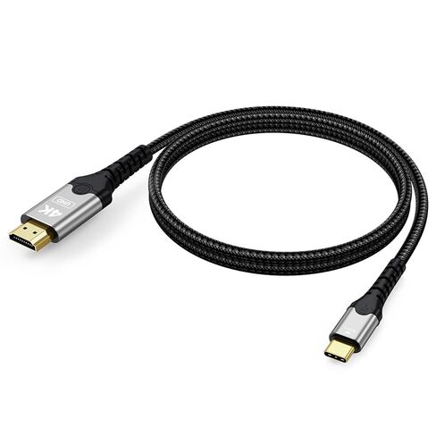 Thunderbolt to HDMI Cable 3ft, 4K@30Hz/ 1080P@120Hz Unidirectional USB C Thunderbolt 3/4/5 to HDMI Cord for iPhone 17/16/15 iPad Air/Pro Mac mini MacBook to Monitor TV Projector in Saudi Arabia
