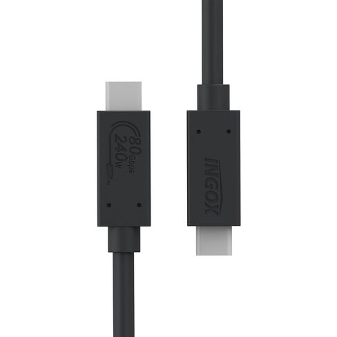 80Gbps USB4 V2.0 Cable for Thunderbolt 5, USB-IF Certified 240W PD 3.1 Charging, 120Gbps for 16K/Dual 8K Display, Compatible with Thunderbolt 4/3, MacBook, iPhone 17 Pro - 1m in Saudi Arabia