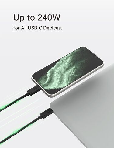 80Gbps USB4 V2.0 Cable for Thunderbolt 5, USB-IF Certified 240W PD 3.1 Charging, 120Gbps for 16K/Dual 8K Display, Compatible with Thunderbolt 4/3, MacBook, iPhone 17 Pro - 1m in Saudi Arabia