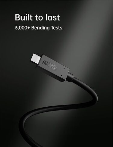 80Gbps USB4 V2.0 Cable for Thunderbolt 5, USB-IF Certified 240W PD 3.1 Charging, 120Gbps for 16K/Dual 8K Display, Compatible with Thunderbolt 4/3, MacBook, iPhone 17 Pro - 1m in Saudi Arabia