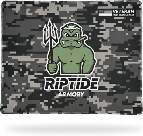 Riptide Armory Gun Cleaning Mat - Easy to Clean, Non-Slip Gun Cleaning Mat - Durable, Premium Neoprene Gun Cleaning Accessory Will Not Harm Firearm Surfaces - Veteran Owned in Saudi Arabia