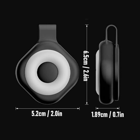 Hilitand Rechargeable Magnetic Badge Light Mini Portable LED Magnet Light with 6 Brightness Levels, for Outdoor Reading Cycling Emergency (Black) in Saudi Arabia