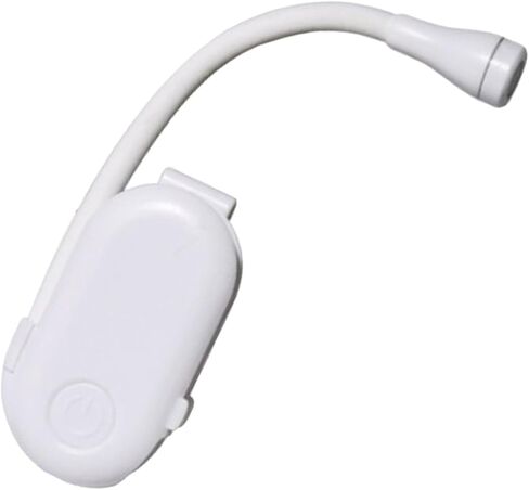 Abaodam USB Rechargeable Clip on Lamp, Mini LED Book Reading Light for Bed, Portable White Night Light for Students and Dormitory Use in Saudi Arabia