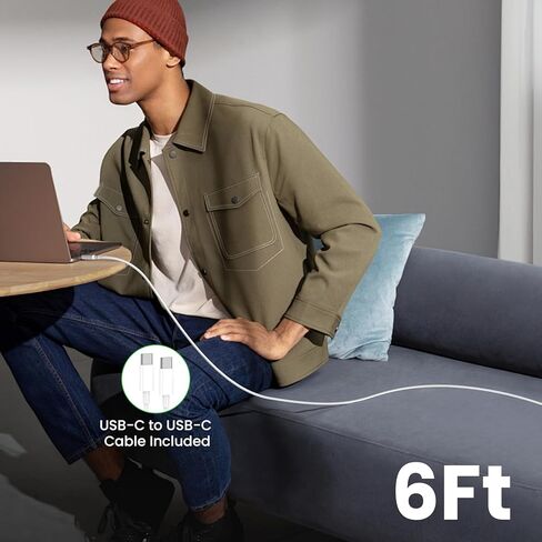 iPhone 17 16 15 Fast Charger, 20W PD USB C Wall Charger Block with 6FT Type C to C Cable, for iPhone 17/16/15 Pro Max/Plus/Series & iPad Pro/Air, [2-Pack] in Saudi Arabia