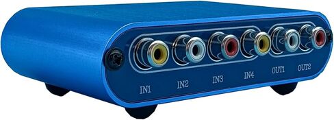 صندوق تحويل الصوت المحوري 4×2 SPDIF - 4 مدخلات و2 مخرجات محدد محول الإشارة الرقمية المحورية للمسرح المنزلي، نظام هاي فاي in Saudi Arabia