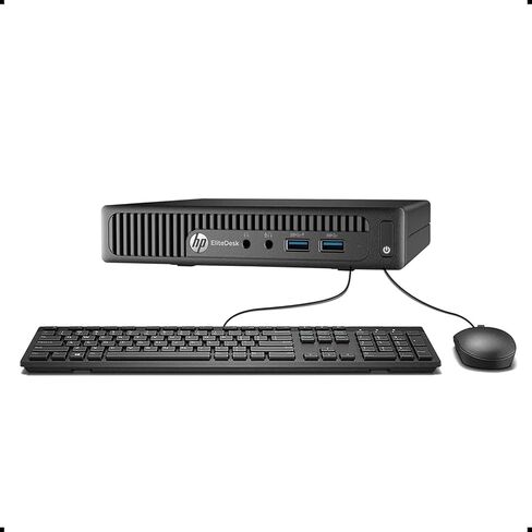 HP EliteDesk 705 G3 Mini Computer Desktop PC, AMD PRO A12-9800E, 8GB RAM, 256GB SSD, USB WiFi, Bluetooth, Windows 11 Pro (Renewed) Tiny PC in Saudi Arabia
