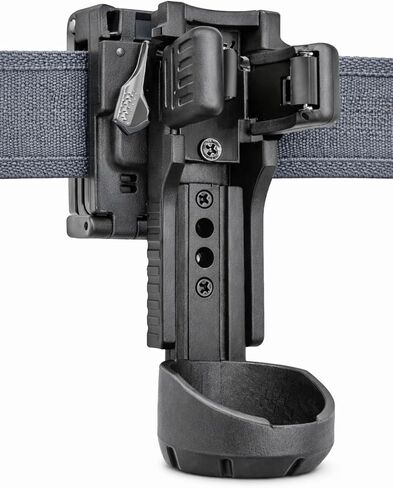 Rechargeable Flashlight with Belt Clip Holster, Ultra Bright [2500LM] High-Lumen LED Flashlight for Tactical Duty Belts, Magnetic Base, 90 Swivel Head, for Camping, Law Enforcement (Aluminum Black) in Saudi Arabia