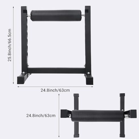 Bulgarian Split Squat Stand – Adjustable Single Leg Roller with 7 Heights and Enhanced Padding – Stand-Alone Lower Body Specialty Machine for Home Gym – Ideal for Squats and in Saudi Arabia