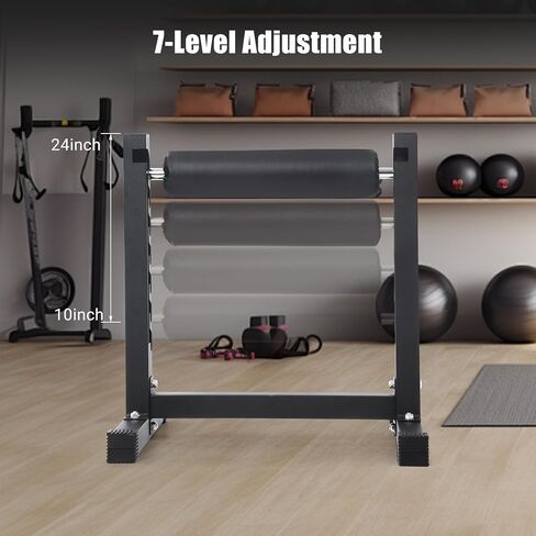 Bulgarian Split Squat Stand – Adjustable Single Leg Roller with 7 Heights and Enhanced Padding – Stand-Alone Lower Body Specialty Machine for Home Gym – Ideal for Squats and in Saudi Arabia