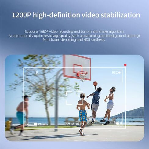 MEGREZ AI Smart Glasses with Camera, 1080P Video Recording, Real-Time Translation, Object Recognition, Audio & Music, Hands-Free Smart Sunglasses for Travel Vlogging Cycling Meetings in Saudi Arabia