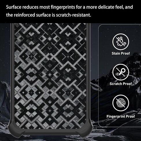 for AirVoice S67 5G / C67 /A67 Case Compatible for FOXXD Foxx S67 5G / C67 /A67 Phone Case Stand Cover [with 2*Tempered Glass Screen Protector] Hybrid Case [3D Multi-Directional Shape Change]Black in Saudi Arabia