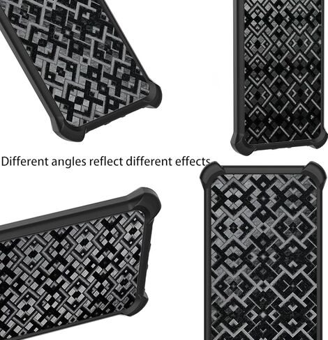 for AirVoice S67 5G / C67 /A67 Case Compatible for FOXXD Foxx S67 5G / C67 /A67 Phone Case Stand Cover [with 2*Tempered Glass Screen Protector] Hybrid Case [3D Multi-Directional Shape Change]Black in Saudi Arabia