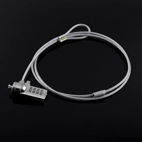 Zerodis Laptop Security Lock Cable, 4 Digit Combination, Theft Deterrent for Notebook PC, Office Workers, School Students in Saudi Arabia