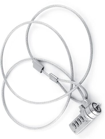 Zerodis Laptop Security Lock Cable, 4 Digit Combination, Theft Deterrent for Notebook PC, Office Workers, School Students in Saudi Arabia
