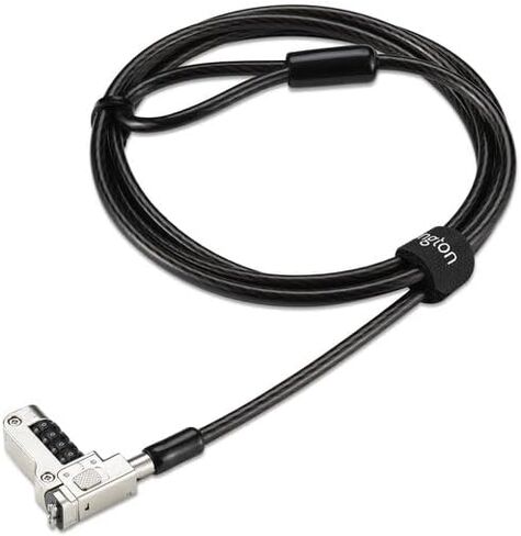 قفل الكمبيوتر المحمول المختلط من Kensington PortLock لفتحات USB-C، 25 حزمة من كابلات الأمان التسلسلية المضادة للسرقة، وأجهزة الكمبيوتر المحمولة، وأجهزة Chromebook والأجهزة اللوحية (K64552WW) أسود in Kuwait