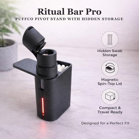 Puffco Pivot Stand — Stabilization with Secret Storage — Ritual Bar Pro in Saudi Arabia