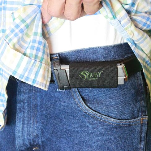 Sticky Holsters Belt Slider Elastic Magazine Holder - Concealed Carry Horizontal Mag Pouch for Belts Up to 1.75 inches, Non-Slip Extra Elastic Mag Holster USA Made - 2-Pack of Black Magazine Holster in Saudi Arabia