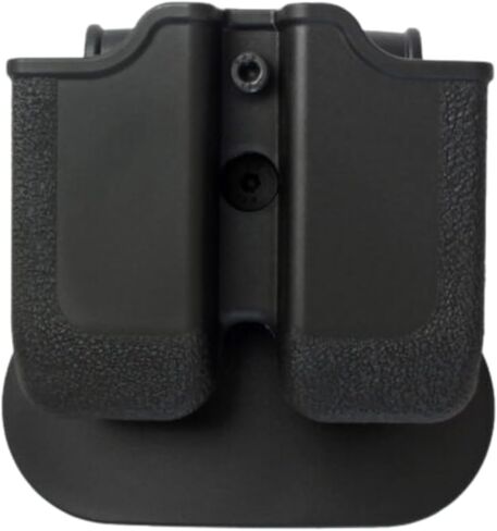 IMI Defense Double Magazine Pouch with Adjustable Retention for 1911 & Sig P220 – Single Stack Mag Holder, Fits S&W 4506/4516, Adjustable 360° Cant, Duty-Ready Polymer in Saudi Arabia