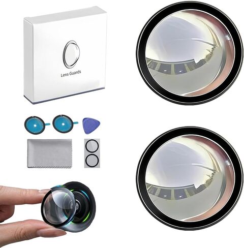 2-Pack Car Camera Lens Protector, 9H Hardness Backup Camera Protective Sticker, High Transparency Anti-Scratch Waterproof Cover for Reversing Cameras, Easy Adhesive Installation in Saudi Arabia