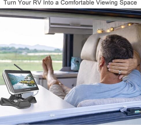 حامل شاشة الكاميرا VAUBORTTI for Furrion مقاس 5 بوصات و7 بوصات، حامل لوحة أجهزة القياس RV Beanbag مع ذراع ألومنيوم قابل للتعديل للكرة مقاس 1 بوصة، قاعدة مضادة للانزلاق، بدون حامل مثقاب لأنظمة النسخ الاحتياطي لمقطورة الشاحنة in Kuwait